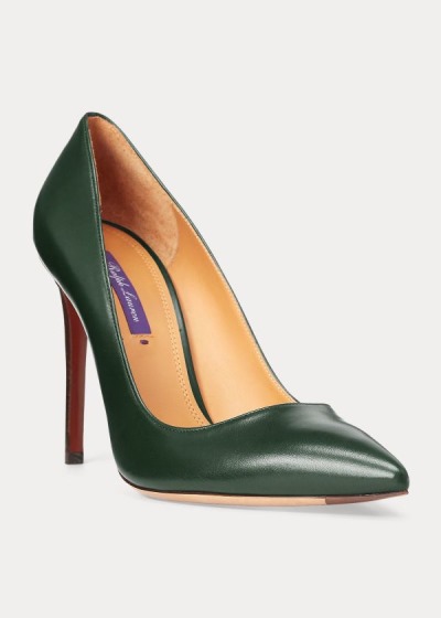 Bombas Ralph Lauren Mujer Verdes - Celia Calfskin - GWKVE4903